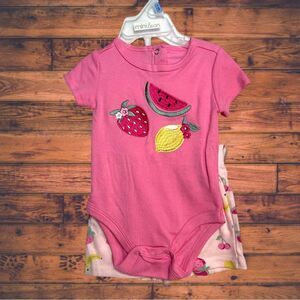 5 for $25🔥Mini Bean Pink Fruit Matching Set Size 3-6 Months- New